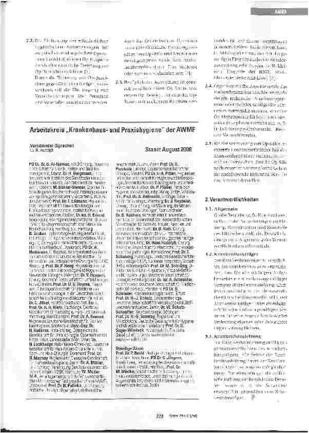 Vorschauseite 2: Anforderungen der Hygiene bei interdisziplinärer Nutzung von Op-Funktionseinheiten