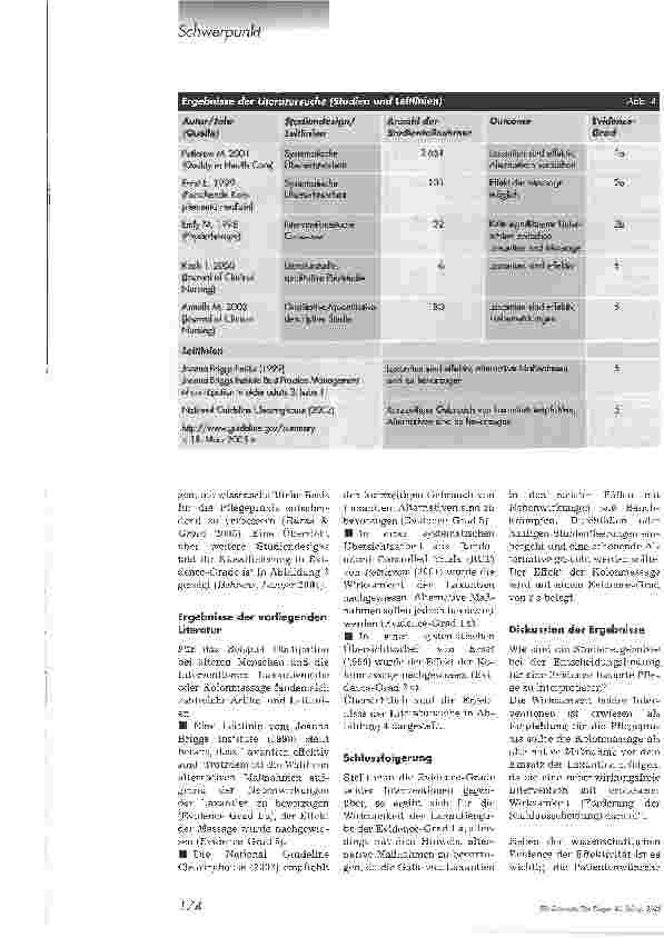 Vorschauseite 3: Pflegeproblem ObstipationEvidence-basiert pflegen - aber wie?