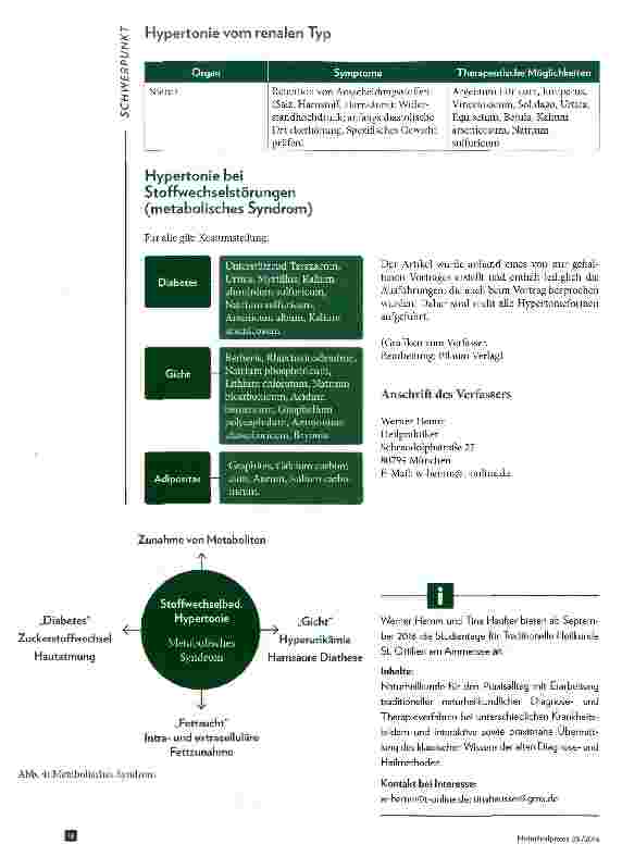 Vorschauseite 5: Hypertonie und naturheilkundliche PathophysiologieTherapeutische Möglichkeiten mit Naturheilmitteln. Ein Abriss.