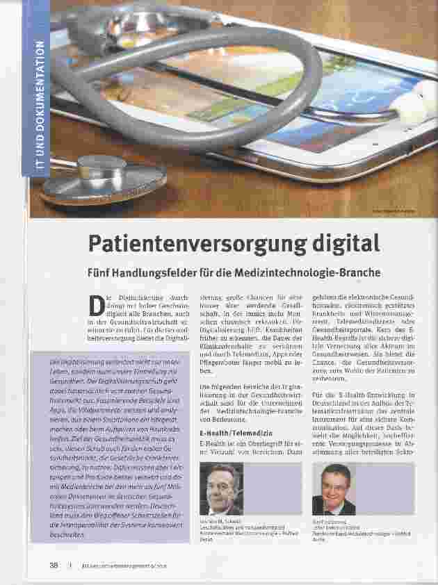 Vorschauseite 1: Patientenversorgung digital
