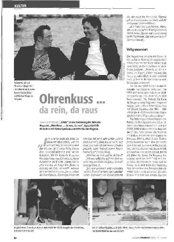 Vorschauseite 1: Ohrenkuss. da rein, da raus