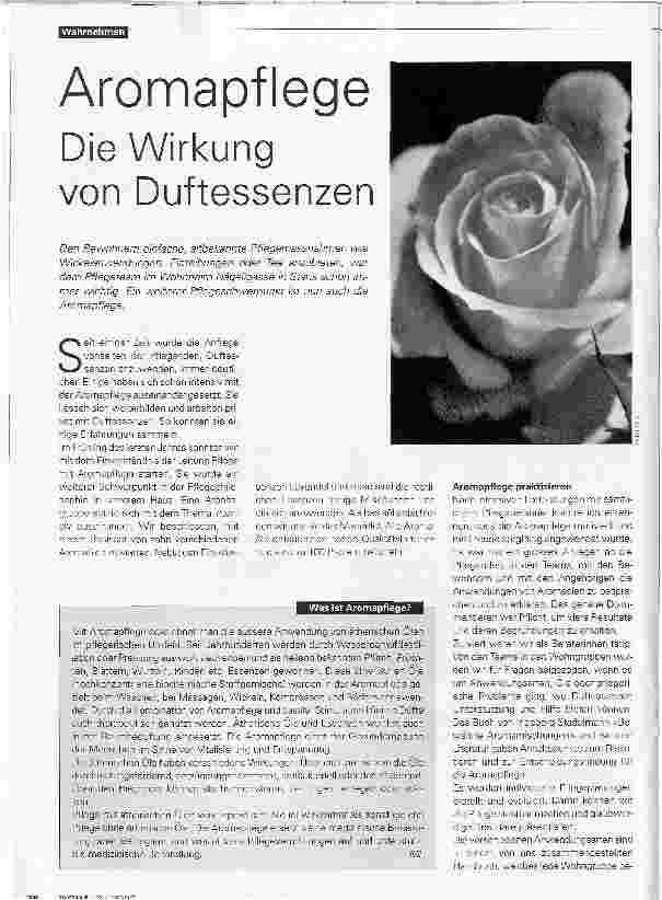 Vorschauseite 1: AromapflegeDie Wirkung von Duftessenzen