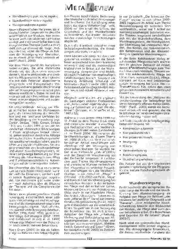 Vorschauseite 2: Ulcus cruris venosum - eine interprofessionelle Herausforderung