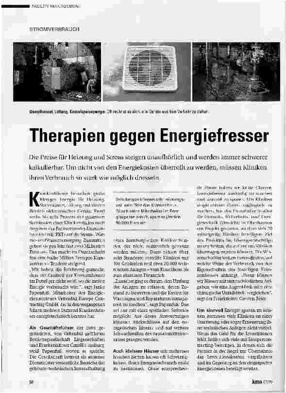 Vorschauseite 1: Therapien gegen Energiefresser