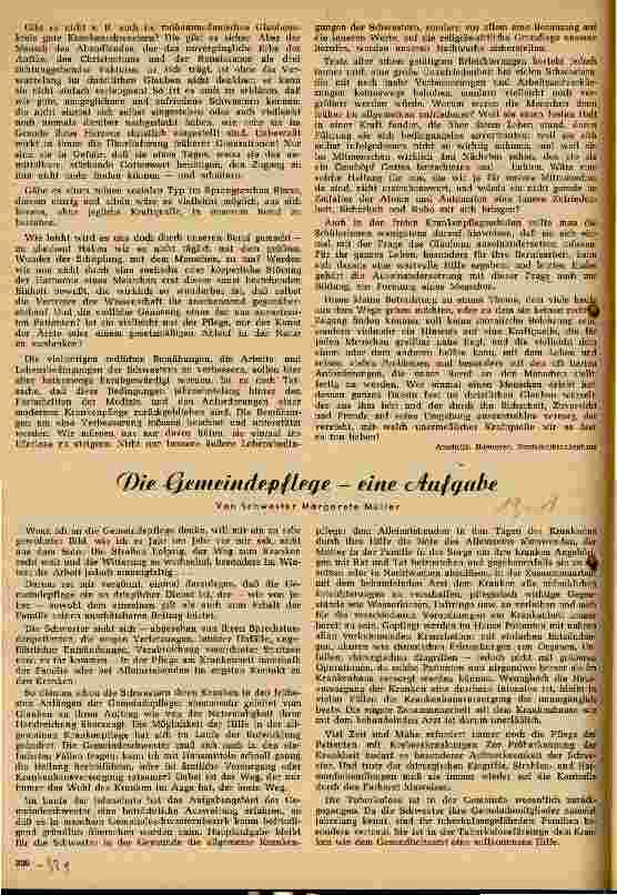 Vorschauseite 1: Die Gemeindepflege - eine Aufgabe