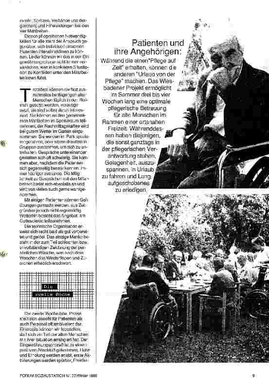 Vorschauseite 6: Trozt Pflege: Ferien für alle