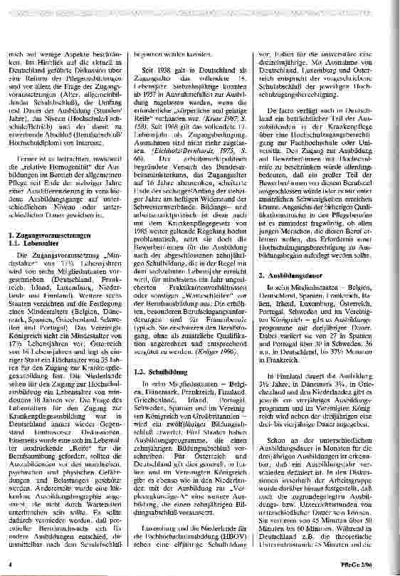 Vorschauseite 3: Pflegeausbildung in Europa - Gleichklang oder Disharmonie?