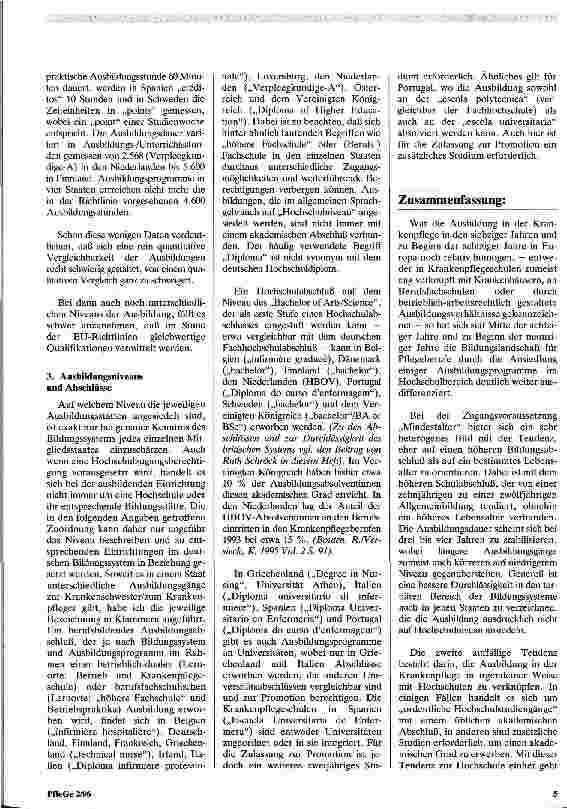 Vorschauseite 4: Pflegeausbildung in Europa - Gleichklang oder Disharmonie?