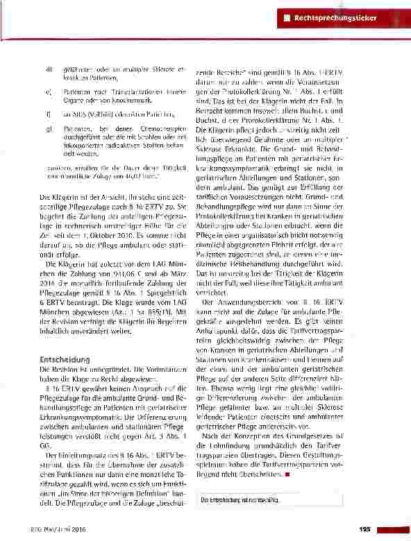 Vorschauseite 2: Geriatriezulage in der ambulanten Pflege