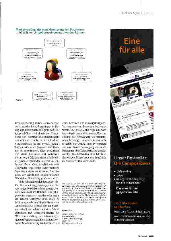 Vorschauseite 4: Pioniere der Teleklinik