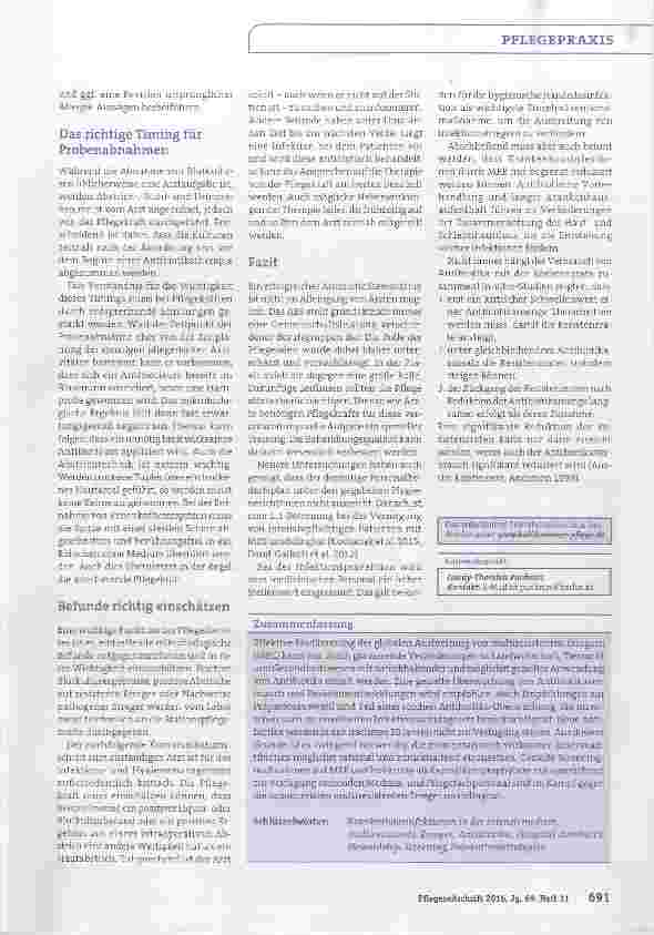 Vorschauseite 6: Multiresistente Erreger