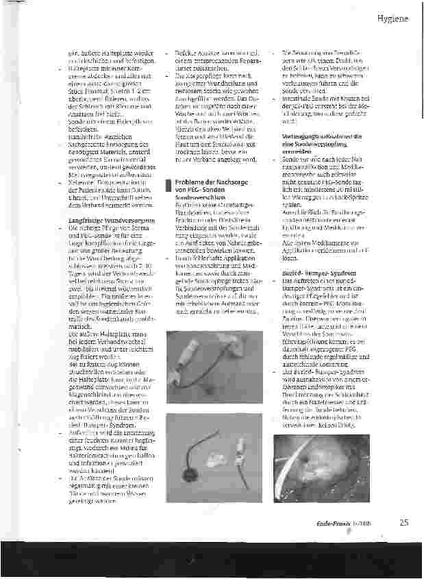 Vorschauseite 6: Standards und Hygienemaßnahmen am Patienten vor, während und nach Anlegen einer PEG