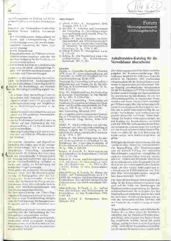 Vorschauseite 1: Anhaltszahlen-Katalog für die Verweildauer überarbeitet