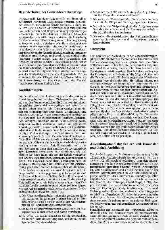 Vorschauseite 2: Ausbildungsplatz Gemeindekrankenpflege