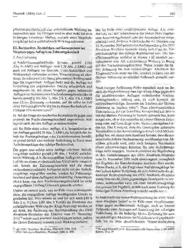 Vorschauseite 3: Auflagen im arzneimittelrechtlichen Zulassungsbescheid - Rechtsmittel, Rechtsfolgen und Konsequenzen -