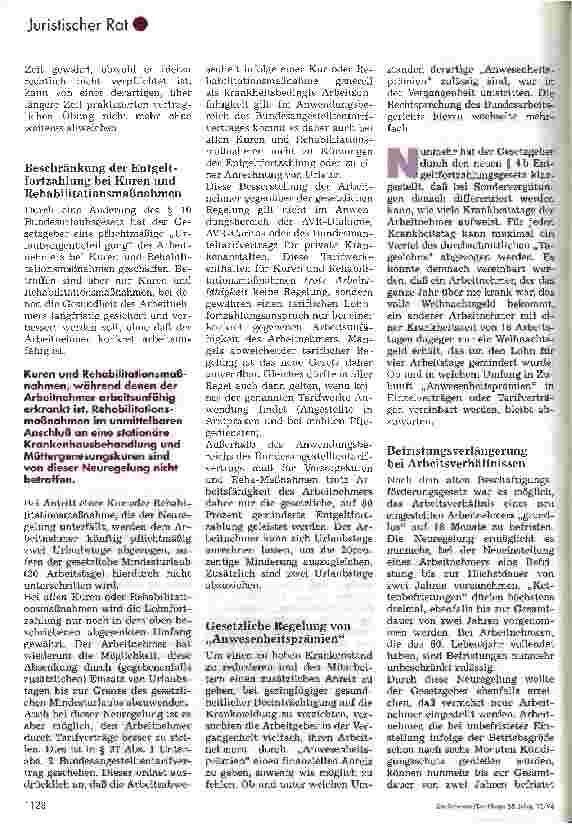 Vorschauseite 3: Gesetzesänderungen im Arbeitsrecht