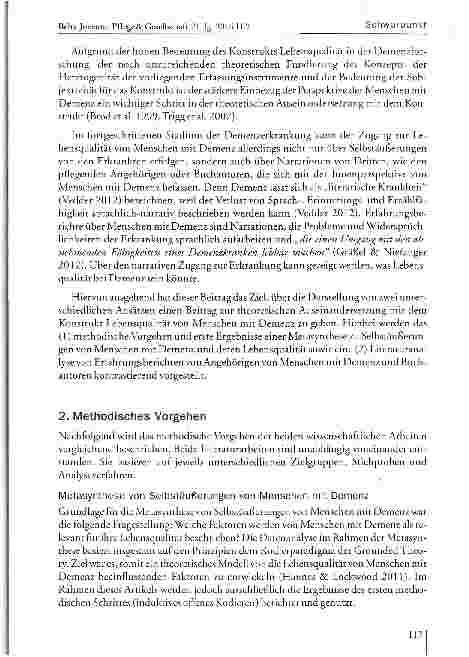 Vorschauseite 4: Das Konzept Lebensqualität von Menschen mit Demenz verstehenZwei Ansätze zur theoretischen Auseinandersetzung