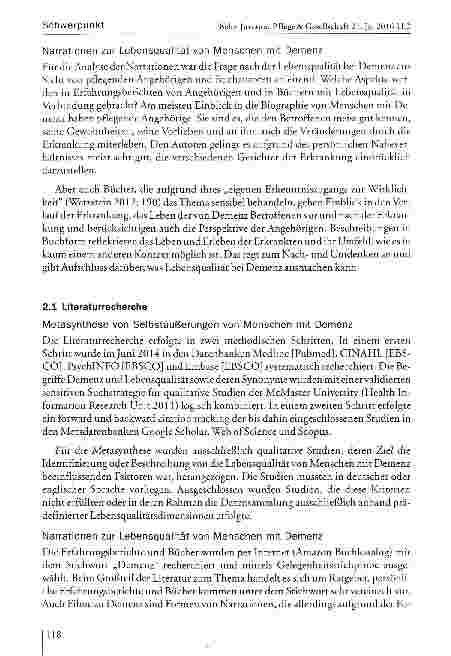 Vorschauseite 5: Das Konzept Lebensqualität von Menschen mit Demenz verstehenZwei Ansätze zur theoretischen Auseinandersetzung
