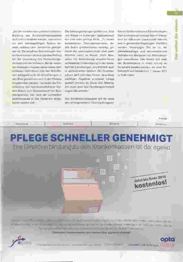 Vorschauseite 2: Pflegebedürftig? Neue Begutachtungsrichtlinie liegt vor bpa bietet Seminare und eine Arbeitshilfe an