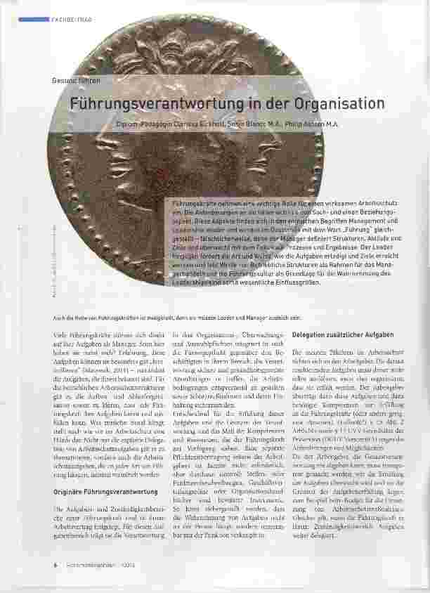 Vorschauseite 1: Führungsverantwortung in der Organisation