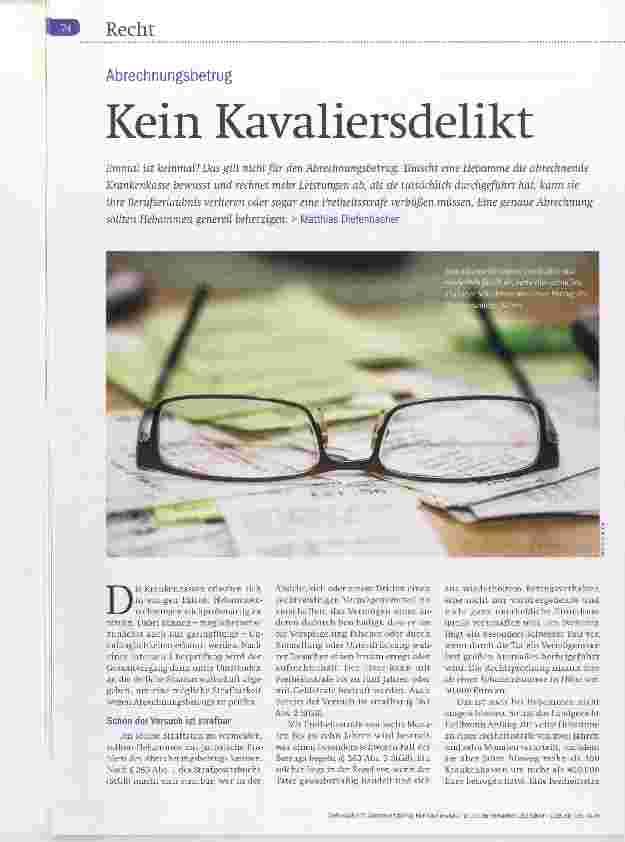 Vorschauseite 1: Kein Kavaliersdelikt