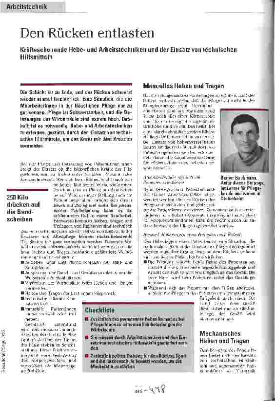 Vorschauseite 1: Den Rücken entlasten