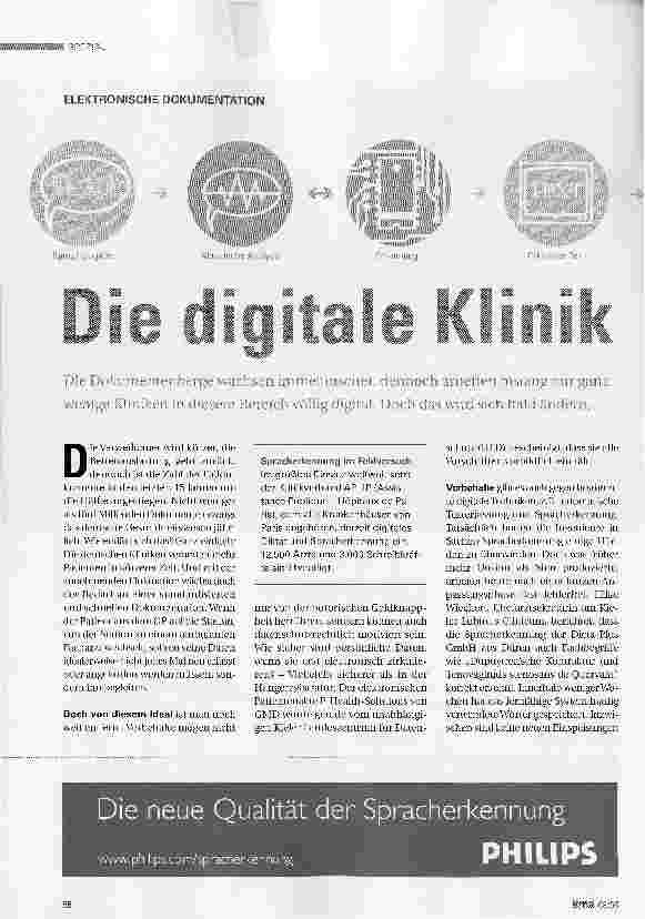 Vorschauseite 1: Die digitale Klinik