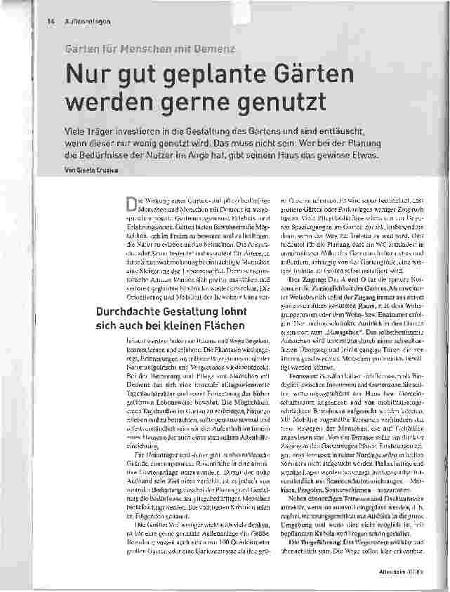 Vorschauseite 1: Nur gut geplante Gärten werden gerne genutzt