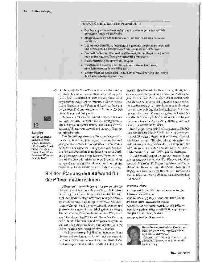 Vorschauseite 3: Nur gut geplante Gärten werden gerne genutzt