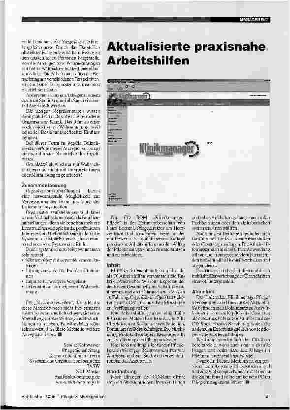Vorschauseite 2: Systemdynamische Organisationsberatung -ein Novum im Consulting