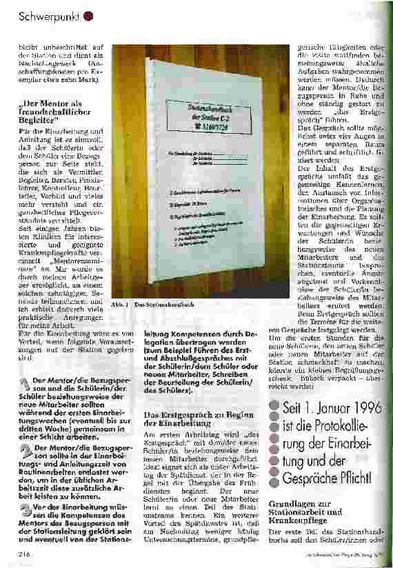 Vorschauseite 2: Stationshandbuch einer geschlossenen psychiatrischen Aufnahmestation für Frauen Vorstellung eines Einarbeitungskonzeptes für SchülerInnen zur Einarbeitung, Anleitung und Mitarbeit…