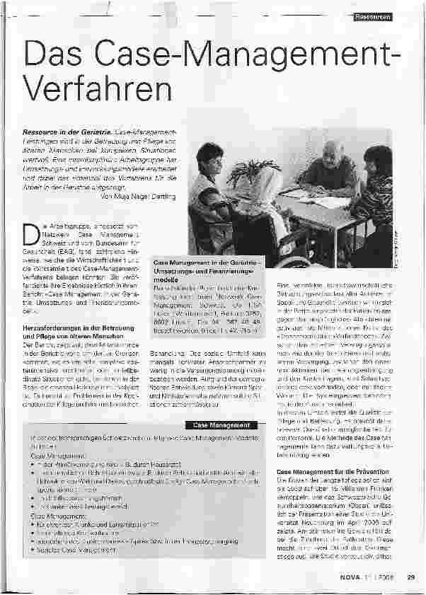 Vorschauseite 1: Das Case-Management-Verfahren