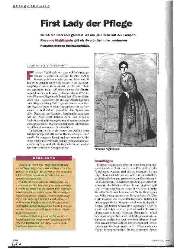 Vorschauseite 1: First Lady der Pflege