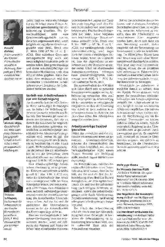 Vorschauseite 3: Vernetzter Personaleinsatz