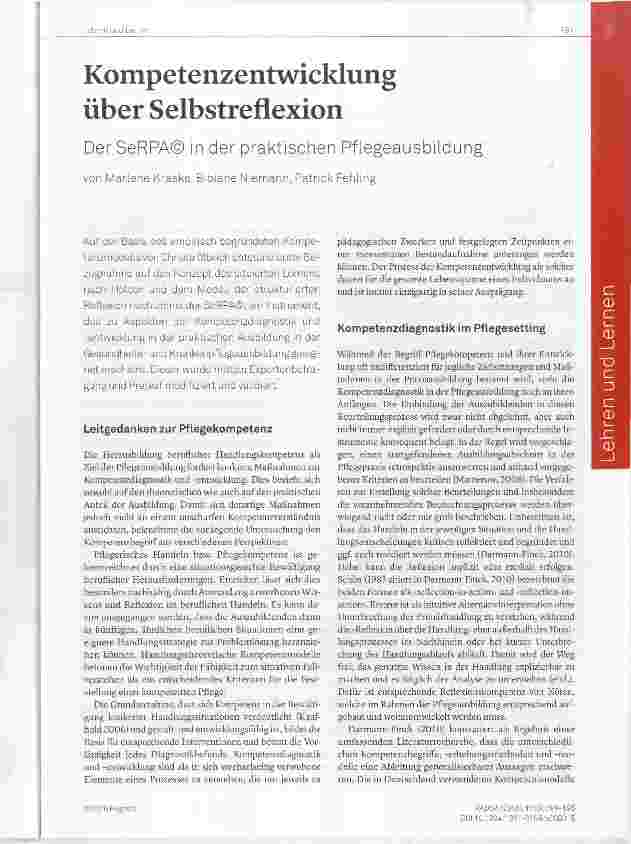 Vorschauseite 1: Kompetenzentwicklung über Selbstreflexion