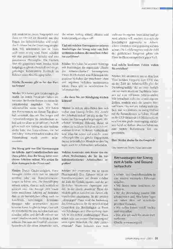Vorschauseite 2: Ausgezeichnete Präventionsarbeit - das Beispiel der Süwag