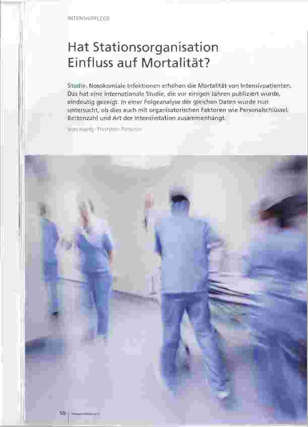 Vorschauseite 1: Hat Stationsorganisation Einfluss auf Mortalität?