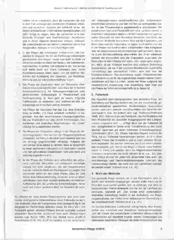 Vorschauseite 2: Fallstudie und Fallarbeit als Methoden im Rechtsunterricht