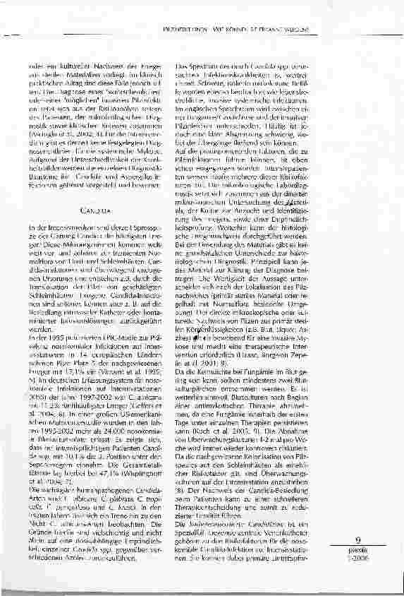 Vorschauseite 2: PILZINFEKTIONEN -WIE KÖNNEN SIE ERKANNT WERDEN?