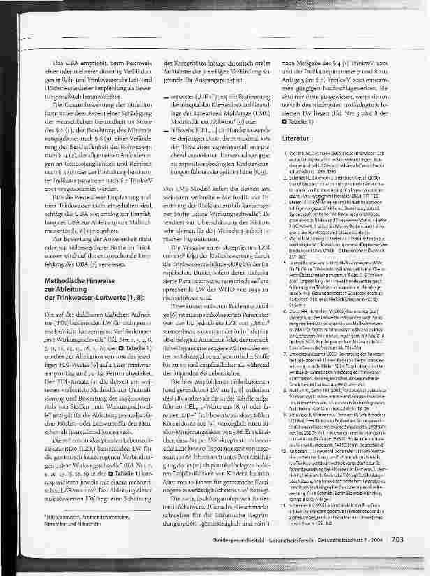 Vorschauseite 3: Bewertung monocyclischer Nitroverbindungen und ihrer Abbauprodukte im Trinkwasser