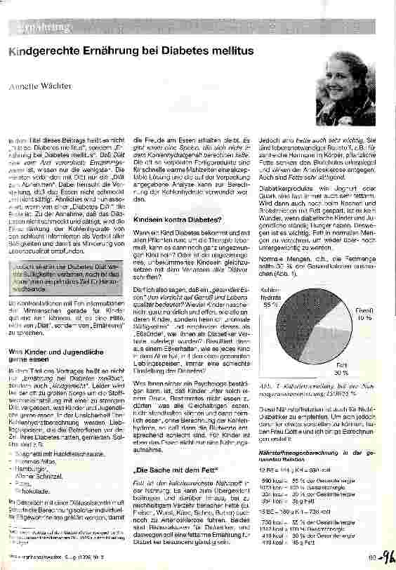 Vorschauseite 1: Kindgerechte Ernährung bei Diabetes mellitus