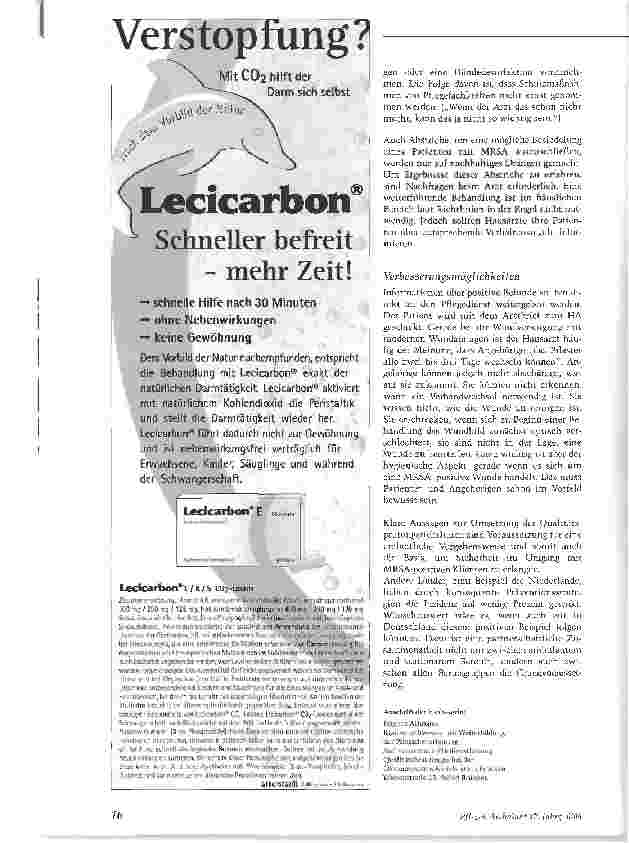 Vorschauseite 3: MRSA in der ambulanten Pflege