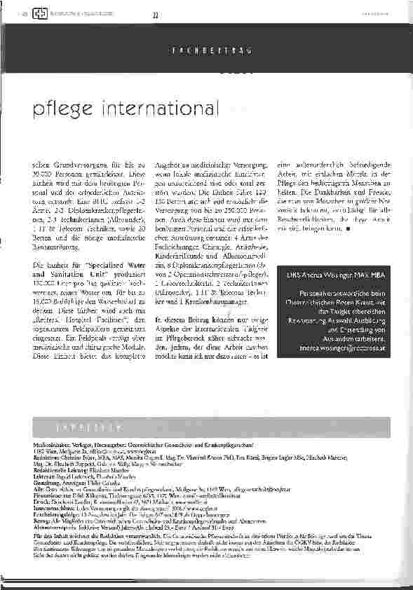 Vorschauseite 5: Pflege international