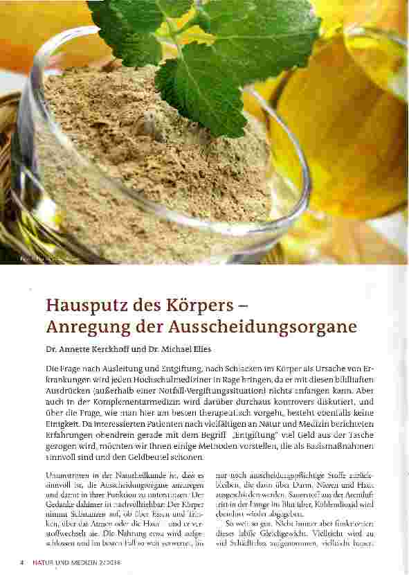 Vorschauseite 1: Hausputz des Körpers - Anregung der Ausscheidungsorgane