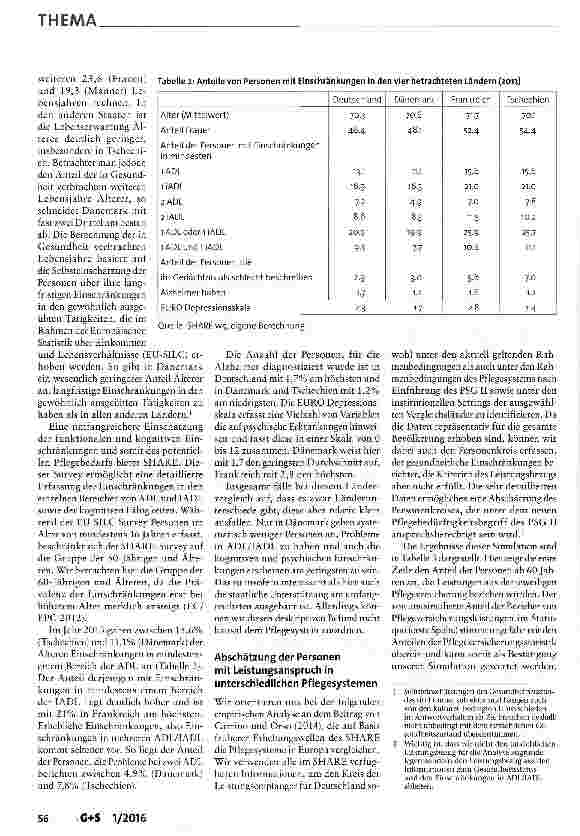 Vorschauseite 5: Andere Länder, andere Wege: Pflege im internationalen Vergleich