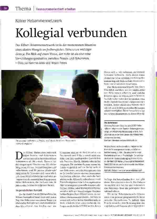 Vorschauseite 1: Kollegial verbunden