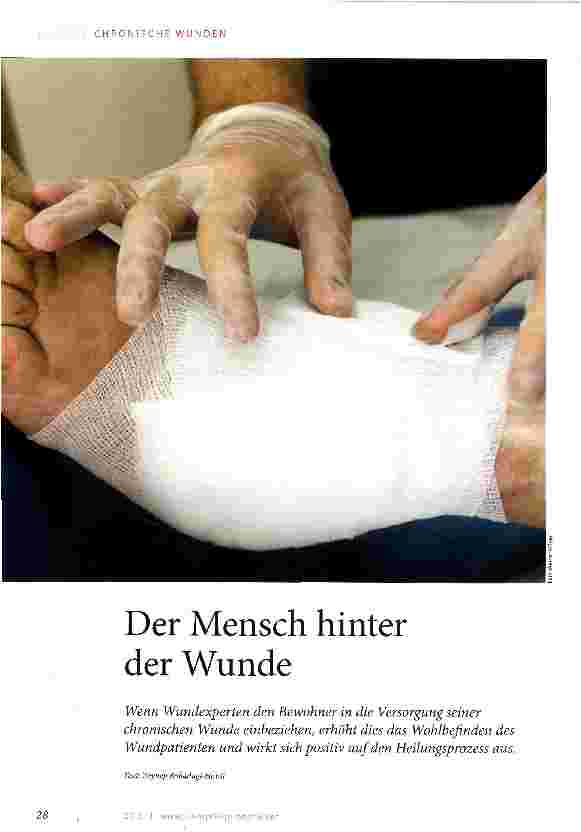 Vorschauseite 1: Der Mensch hinter der Wunde