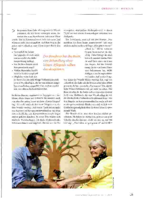 Vorschauseite 2: Der Mensch hinter der Wunde
