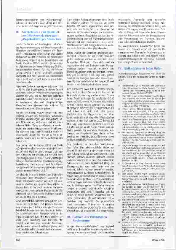 Vorschauseite 2: Finanzieller Missbrauch alter und pflegebedürftiger Menschen Kein Thema Kein Problem? Teil 1