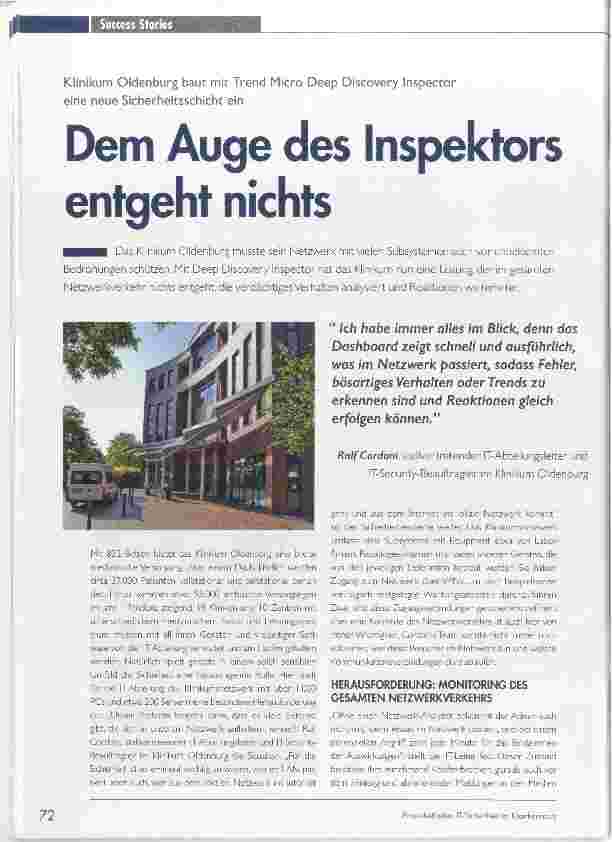 Vorschauseite 1: Dem Auge des Inspektors entgeht nichts